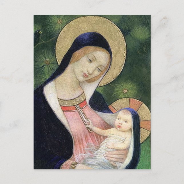 MADONNA AND CHILD POSTCARD (Front)