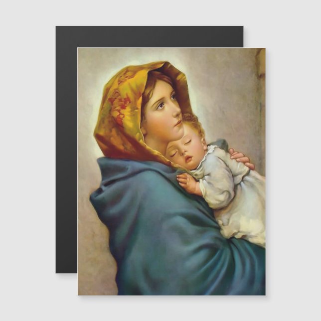 Madonna and Child Roberto Ferruzzi Madonnina Mary (Front/Back)