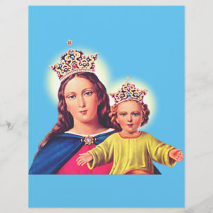 Madonna and Child - Sacred Virgin Mary & Jesus Art Flyer