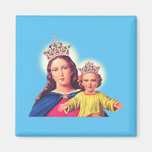 Madonna and Child - Sacred Virgin Mary & Jesus Art Magnet