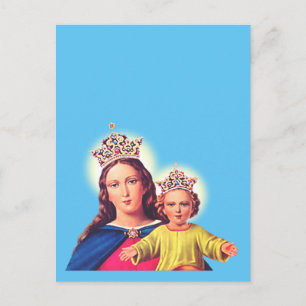 Madonna and Child - Sacred Virgin Mary & Jesus Art Postcard
