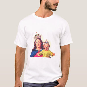 Madonna and Child - Sacred Virgin Mary & Jesus Art T-Shirt