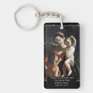 Madonna and Child Saint John Key Ring