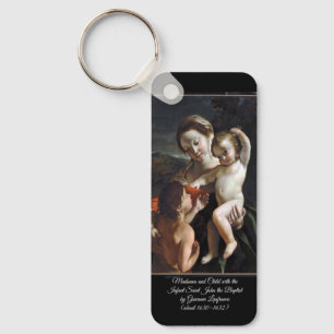 Madonna and Child Saint John Key Ring