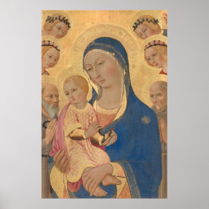 Madonna and Child - Sano di Pietro Fine Art Poster