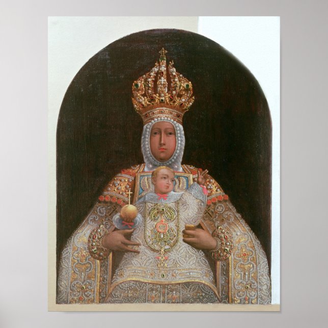 Madonna and Child, School of Cusco Poster (Front)