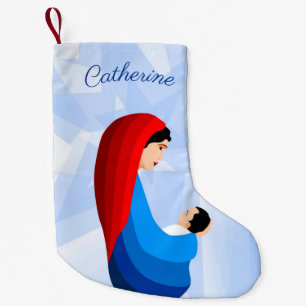 Madonna and Child Small Christmas Stocking