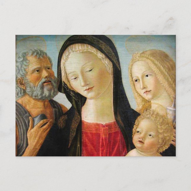 Madonna and Child, St Jerome and Mary Magdalene Postcard (Front)