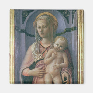 Madonna and Child (tempera on panel) Magnet