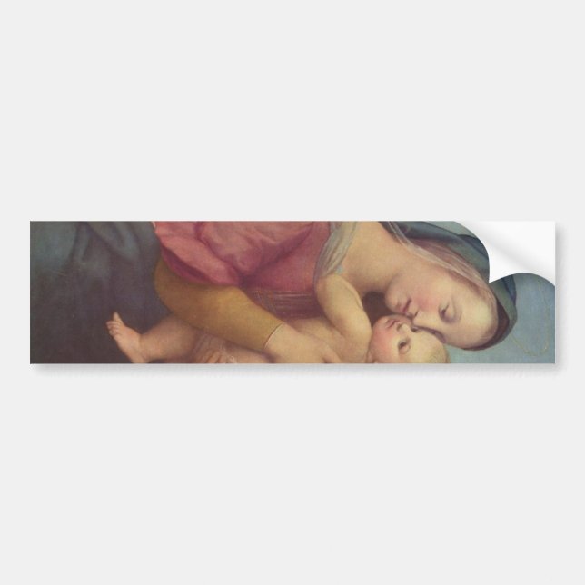 Madonna and Child (The Tempi Madonna) by Raphael Bumper Sticker (Front)