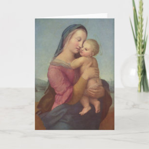 Madonna and Child (The Tempi Madonna) by Raphael Holiday Card