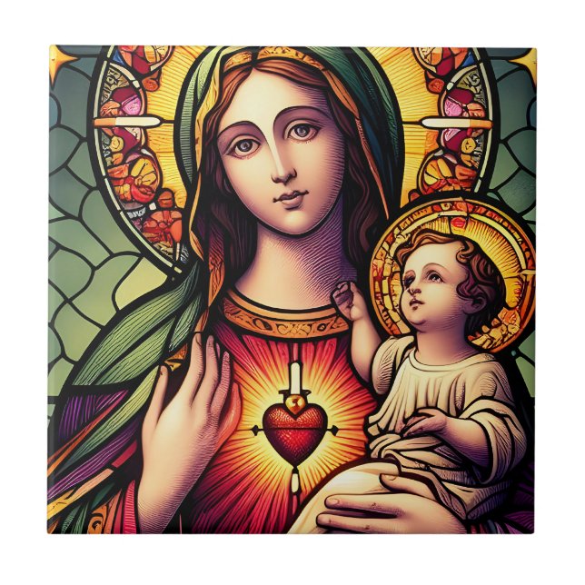 Madonna and Child Tile (Front)