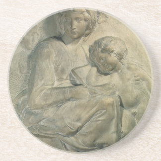 Madonna and Child, Tondo Pitti by Michelangelo Coaster