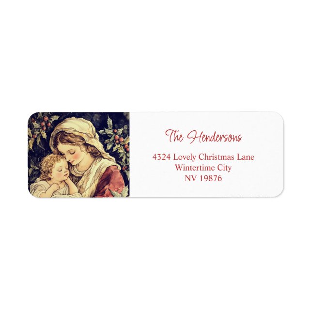 Madonna and Child Vintage Christmas (Front)