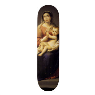 Madonna and Child - Virgin Mary - Murillo Skateboard