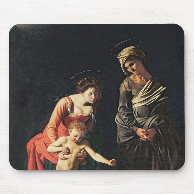 Madonna and Child with a Serpent, 1605 Mouse Mat (Front)