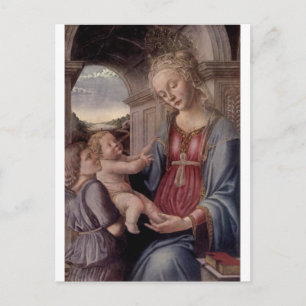 Madonna and Child With Angel by Fra Lippo Lippi Postcard