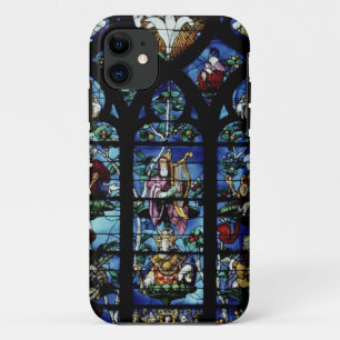 Madonna and Child with angels and portraits reflec iPhone 11 Case