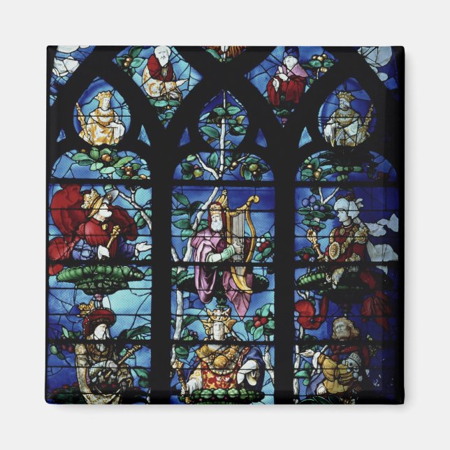 Madonna and Child with angels and portraits reflec Magnet (Front)