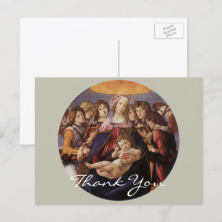 Madonna and Child with Angels by Sandro Botticelli Postcard