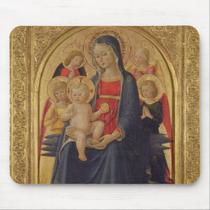 Madonna and Child with Angels, c.1467 (oil on pane Mouse Mat