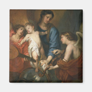 Madonna and Child with angels Magnet
