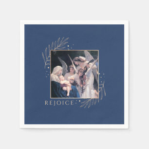 Madonna and Child with Angels Rejoice Napkin