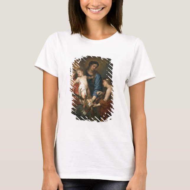 Madonna and Child with angels T-Shirt (Front)