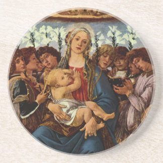 Madonna and Child with Eight Angels by Botticelli Coaster