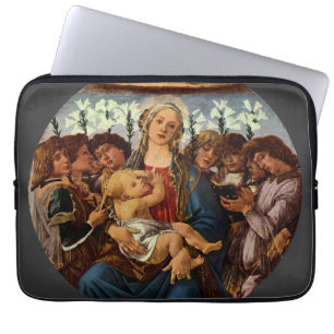Madonna and Child with Eight Angels by Botticelli Laptop Sleeve