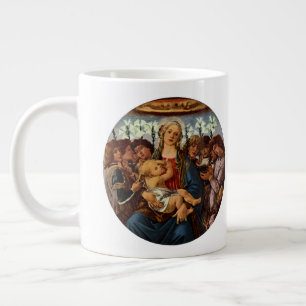 Madonna and Child with Eight Angels by Botticelli Large Coffee Mug