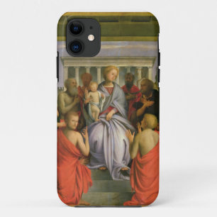 Madonna and Child with Eight Saints, 1520s (temper iPhone 11 Case