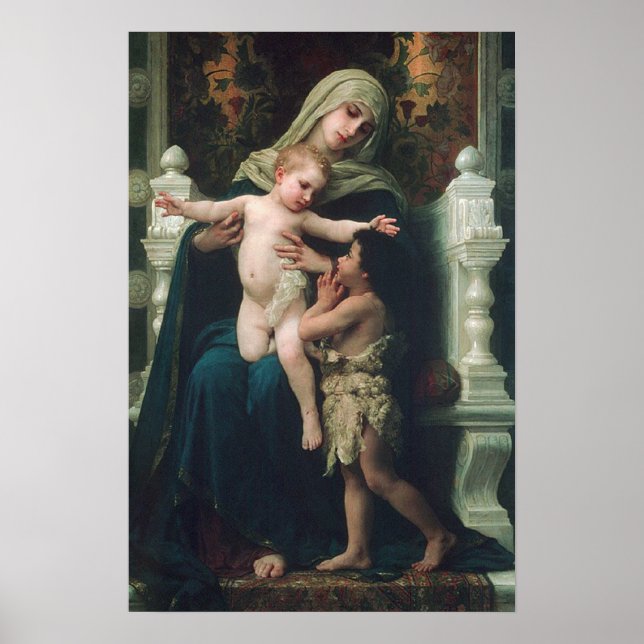Madonna and child with John the Baptist Poster (Front)