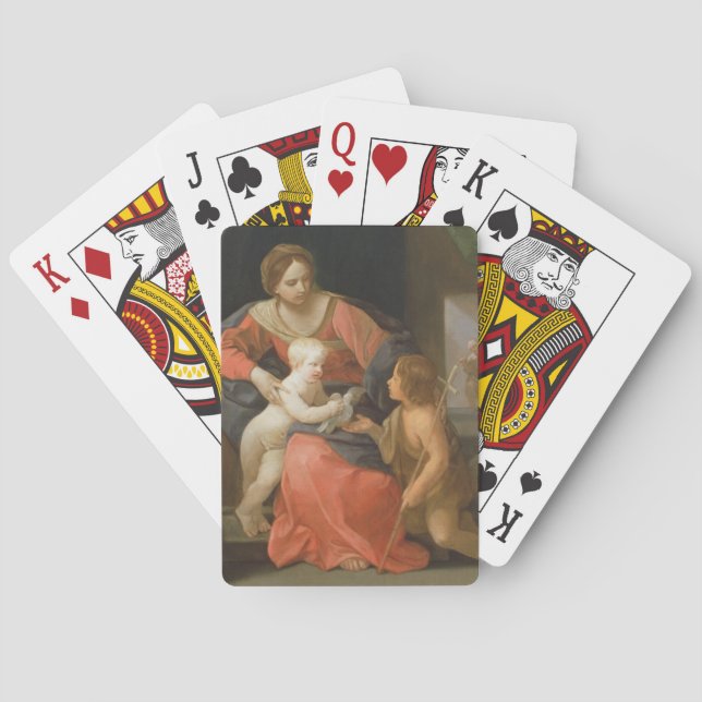 Madonna and Child with Saint John the Baptist Playing Cards (Back)
