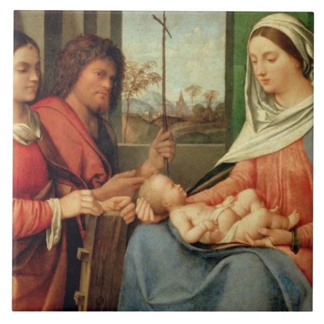 Madonna and Child with Saints 2 Tile (Front)