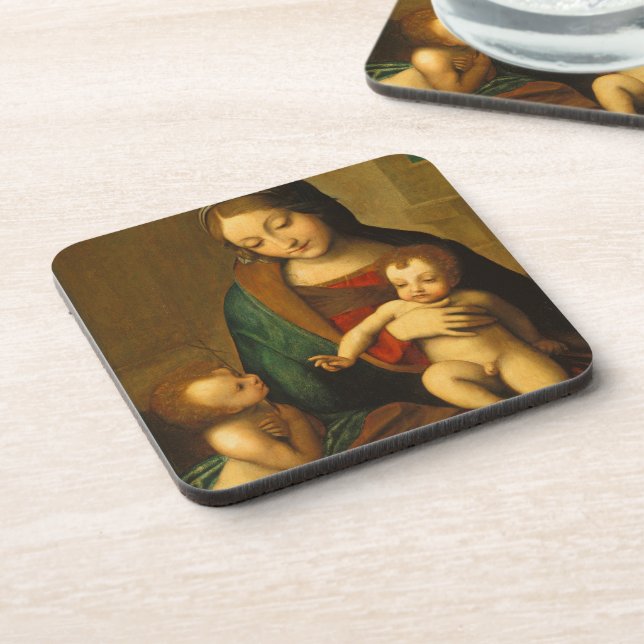 Madonna and Child with Saints Coaster (Left Side)