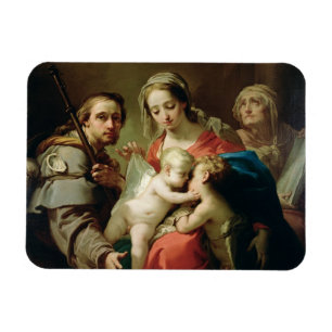 Madonna and Child with Saints John, Anna and Rocco Magnet