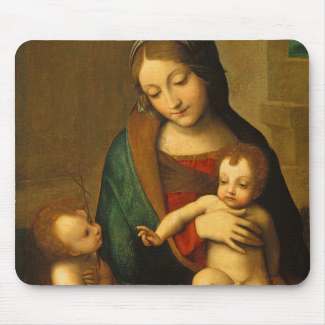 Madonna and Child with Saints Mouse Mat (Front)