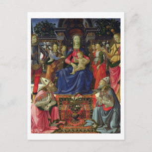 Madonna and Child with SS. Justus, Zenobius and th Postcard