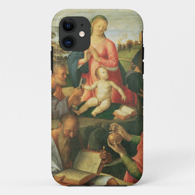 Madonna and Child with SS. Peter, Jerome and Mary Case-Mate iPhone Case (Back)