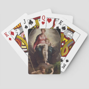 Madonna and Child with St. John and St. Jerome, 15 Playing Cards