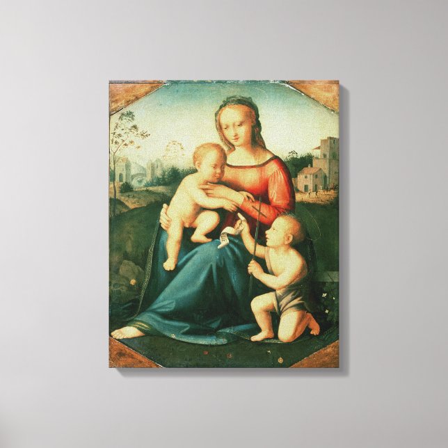 Madonna and Child with St. John the Baptist Canvas Print (Front)