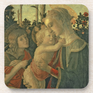Madonna and Child with St. John the Baptist (oil o Coaster