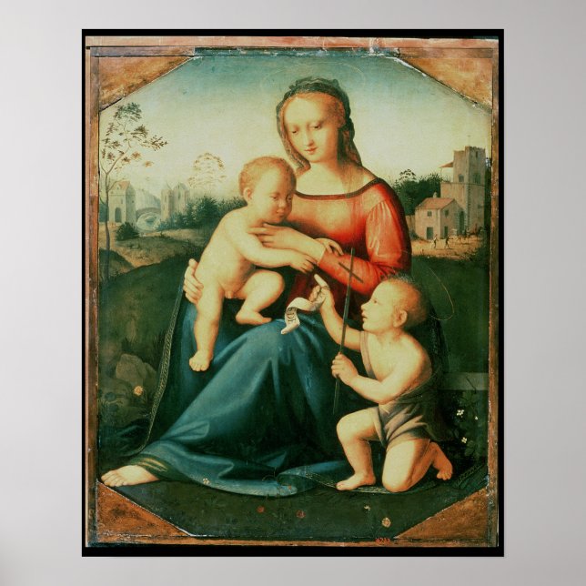 Madonna and Child with St. John the Baptist Poster (Front)