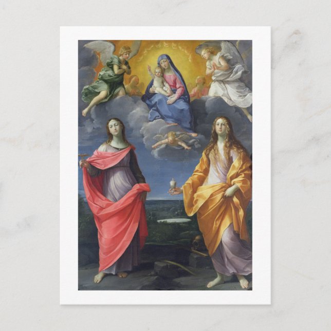 Madonna and Child with St. Lucy and Mary Magdalene Postcard (Front)