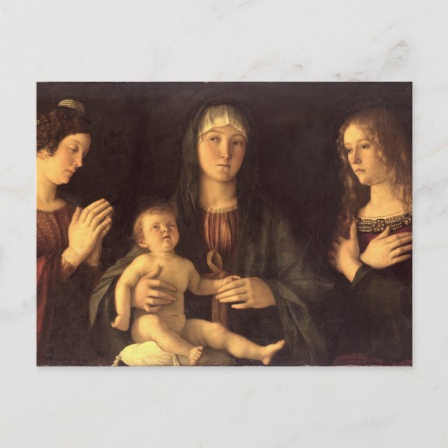Madonna and Child with St. Mary Magdalene and St. Postcard (Front)