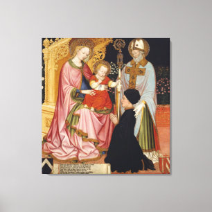 Madonna and Child with the Donor Canvas Print