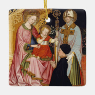 Madonna and Child with the Donor Ceramic Ornament