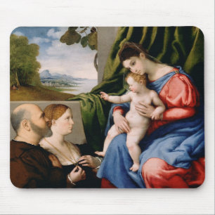 Madonna and Child with the Infant Saint John Mouse Mat