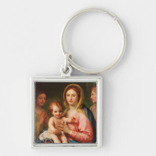 Madonna and Child with Two Angels, 1770-73 Key Ring